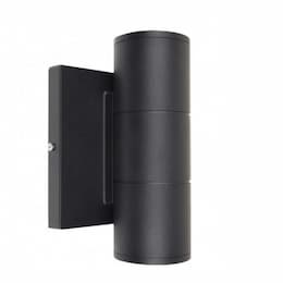 10W LED Up/Down Sconce Light, 3000K, Black