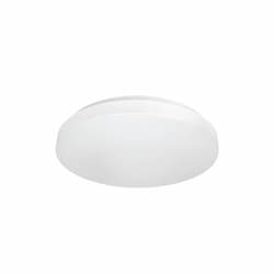 Satco 14-in 20W LED Flush Mount Fixture, Dimmable, 1330 lm, 120V, CCT Selectable, White