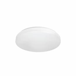 14-in 20W LED Flush Mount Fixture, Dimmable, 1330 lm, 120V, CCT Selectable, White