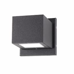 10W LED Verona Series Small Square Wall Light, 700 lm, 3000K, Anthracite
