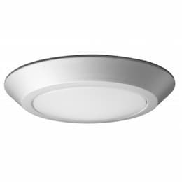 16.5W Round 7 Inch LED Flush Mount, Dimmable, 3000K, Brushed Nickel