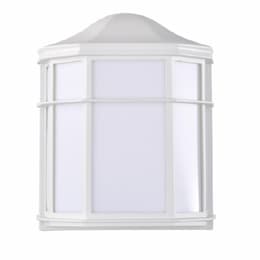 14W LED Cage Lantern Fixture, 745 lm, 120V, 3000K, WHT