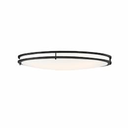 32" 52W LED Oval Flush Mount Ceiling Light, Dim, 4420 lm, 3000K, Matte Black