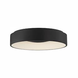 18" 20W LED Flush Mount Ceiling Light, Dimmable, 1300 lm, 3000K, Black