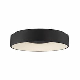 18" 20W LED Flush Mount Ceiling Light, Dimmable, 1300 lm, 3000K, Black