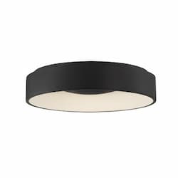 24" 30W LED Flush Mount Ceiling Light, Dimmable, 1700 lm, 3000K, Black 