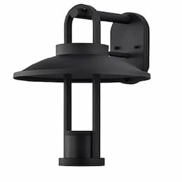 12W Harriman Wall Lantern, Medium, 120V, 3000K, Black