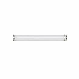 4-ft 52W LED Glamour Vanity Light, Dim, 120V, CCT Selectable, Nickel