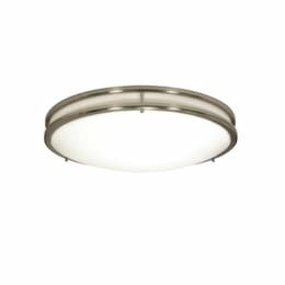 13-in 25W LED Glamour Flush Mount, 2250 lm, 120V, CCT Selectable, NKL