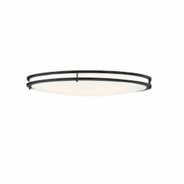 2-ft 52W LED Glamour Oval Flush Mount, 4680 lm, 120V, 5000K, Black