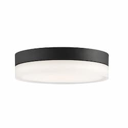 11" 25W LED Flush Mount Ceiling Light, Dimmable, 2125 lm, 3000K, Black