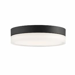 14" 25W LED Flush Mount Ceiling Light, Dimmable, 2125 lm, 3000K, Black