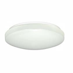 12.5W 11-in LED Flush Mount Light Fixture, 890 lm, 3000K, White