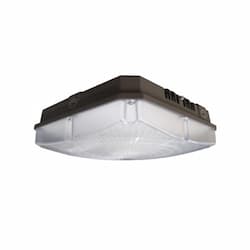 28W LED Canopy Light, Dimmable, 3360 lm, 4000K, Bronze