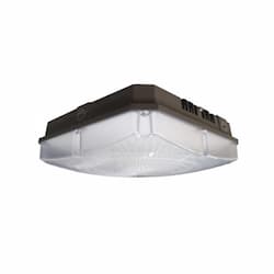 10" 40W LED Canopy Light, Dimmable, 4800 lm, 5000K, Bronze