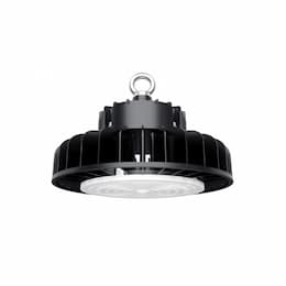 100W LED UFO High Bay, 250W MH Retrofit, 0-10V Dim, 13000 lm, 100V-277V, 5000K, Black