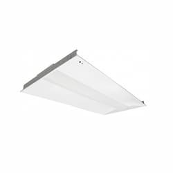 40W 2x4 LED Recessed Troffer w/ Backup, Dimmable, 5000 lm, 100V-277V, 3500K