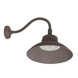 Nuvo Selectable Watt LED Gooseneck, Dim, 120-277V, CCT Select, Bronze