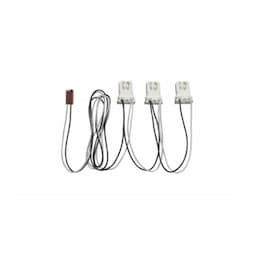 3 Light Ballast Bypass Wiring Harness for Linear LED T8 Lamps