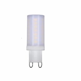 5W LED T4 Bulb, Non-Dimmable, G9, 500 lm, 120V, 4000K, Frosted