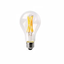14W LED A21 Bulb, 100W Inc. Retrofit, Dim, E26, 1600 lm, 120V, 2700K, Clear
