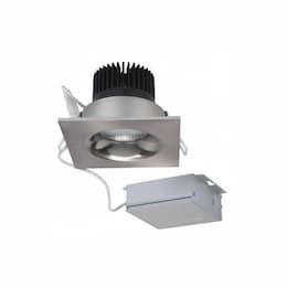 12W 3.5-in LED Direct Wire Downlight, 840 lm, 3000K, Brushed Nickel, Square