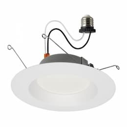 12.5W LED 5-6-in Retrofit Downlight, Dimmable, 120V, 4000K, White