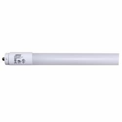 Satco 14W LED 4-ft T8 Tube, Type B, Single-Pin, 120V-277V, SelectableCCT, WH