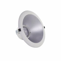 10-in 46W LED Commercial Downlight, 0-10V Dim, 80 Deg, 3500 lm, CCT Selectable, White