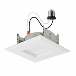 9W LED 5-6-in Square Retrofit Downlight, 120V, SelectableCCT, White