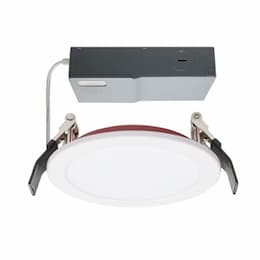 10W LED 4-in FR Round Downlight, Dim, 120V-277V SelectableCCT, White