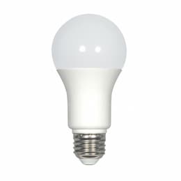 9W LED A19 Bulb, 60W Inc. Retrofit, E26, 800 lm, 12V-34V DC, 2700K, Frosted