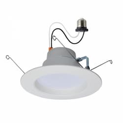 7W/10W/13W LED Round Retrofit Downlight, 120V, SelectCCT & Lumens, WH