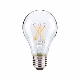 5W LED A19 Bulb, 40W Inc. Retrofit, E26, 450 lm, 120V, 3000K, Clear