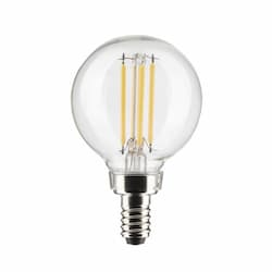 Satco 4W LED G16.5 Bulb, Dimmable, E12, 350 lm, 120V, 2700K, Clear
