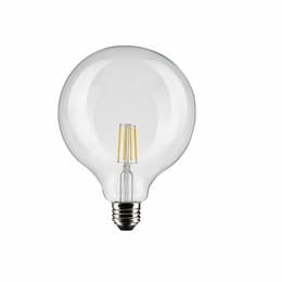 6W LED G40 Bulb, Dimmable, E26, 500 lm, 120V, 2700K, Clear