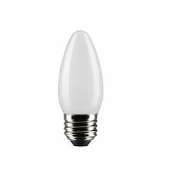 4W LED B11 Bulb, Dimmable, E26, 350 lm, 120V, 2700K, Frosted