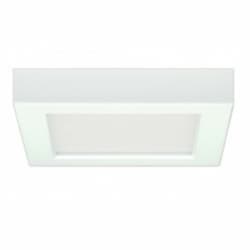 10.5W Square 5.5 Inch LED Flush Mount, Dimmable, 4000K, White