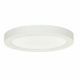 18.5W 9-in LED Blink Round Flush Mount, 0-10V Dim, 120V, 3000K, White