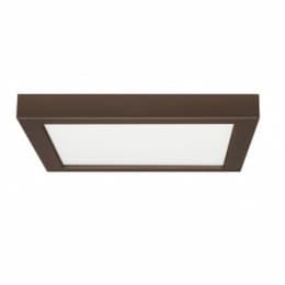 18.5W 9-in LED Blink Square Flush Mount, 120V, 3000K, Bronze