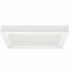 18.5W Square 9 Inch LED Flush Mount, Dimmable, 4000K, White