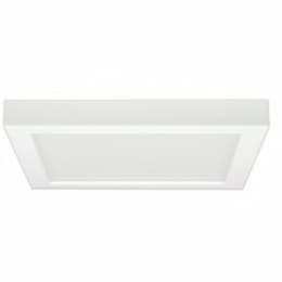 18.5W Square 9 Inch LED Flush Mount, Dimmable, 4000K, White