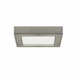 10.5W Blink LED Flush Mount Fixture, 700 lm, 5000K, Brushed Nickel