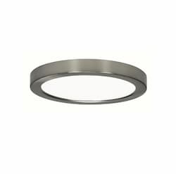 13.5W Blink LED Flush Mount Fixture, 900 lm, 5000K, Brushed Nickel