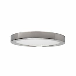 18.5W 9-in Blink LED Flush Mount Fixture, 1200 lm, 3000K, Polished Chrome