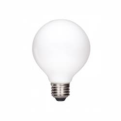 5.5W LED G25 Bulb, 60W Inc. Retrofit, E26, 500 lm, 120V, 2700K, White