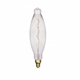 Satco 4W LED BT38 Bulb, Clear Filament, Dimmable, 2150K