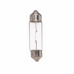 2W LED Miniature Indicator Festoon Bulb, T3, 12V, 3000K, Clear