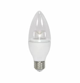 3.5W LED B11 Bulb, 40W Inc. Retrofit, E26, 300 lm, 120V, 2700K, Clear