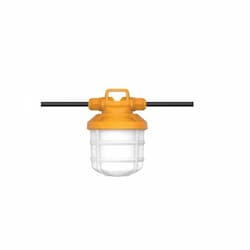 50W 5-Piece LED Commercial String Light, 6000 lm, 5000K, Orange